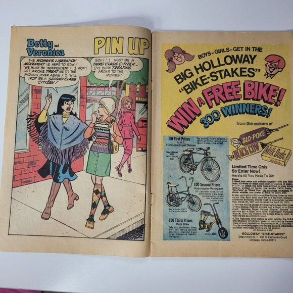 Betty Veronica No 182 February 1971 Archie Comics No Cover Scrapbook Paper Craft - Picture 8 of 11
